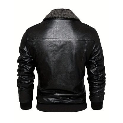 Godfrey - Leather Bomber Jacket