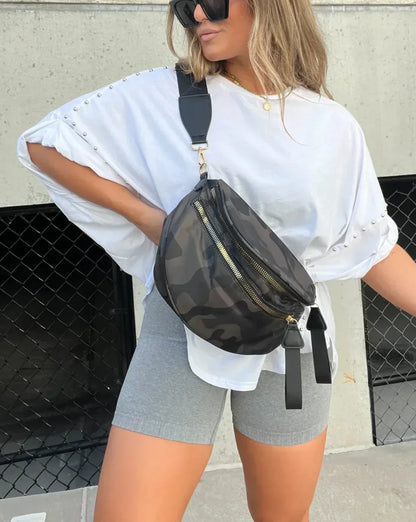 Hannah - Studded Oversized Tee