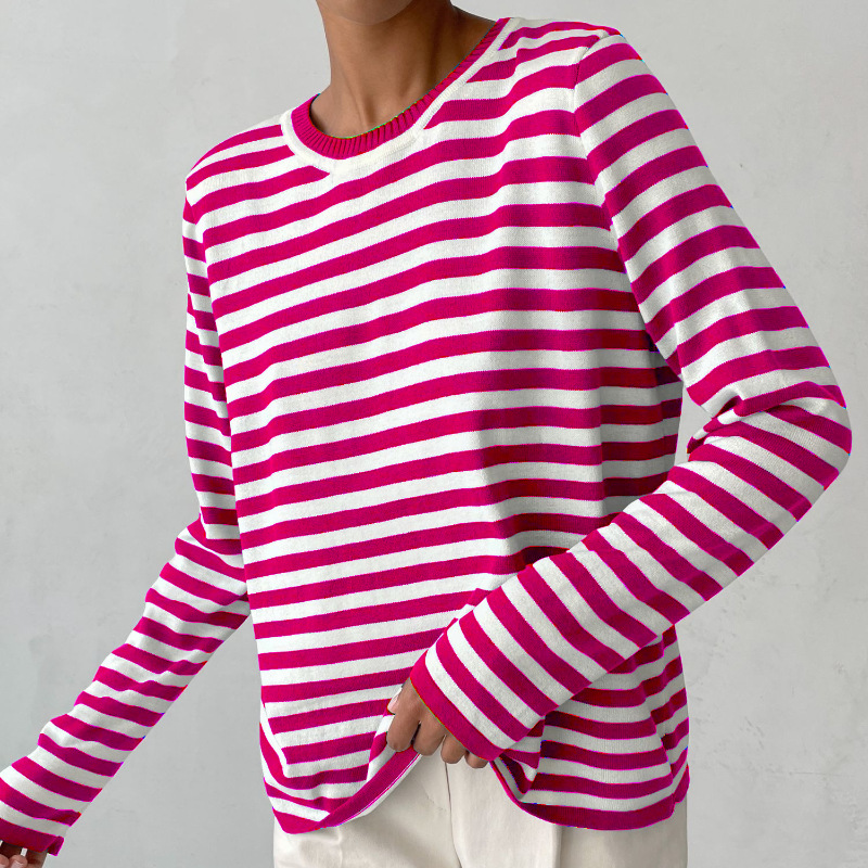 Diana - Stylish Striped Sweatshirt