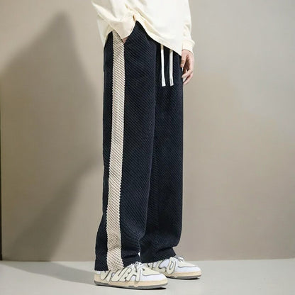 Santorini Waffle Knit Cotton Trousers