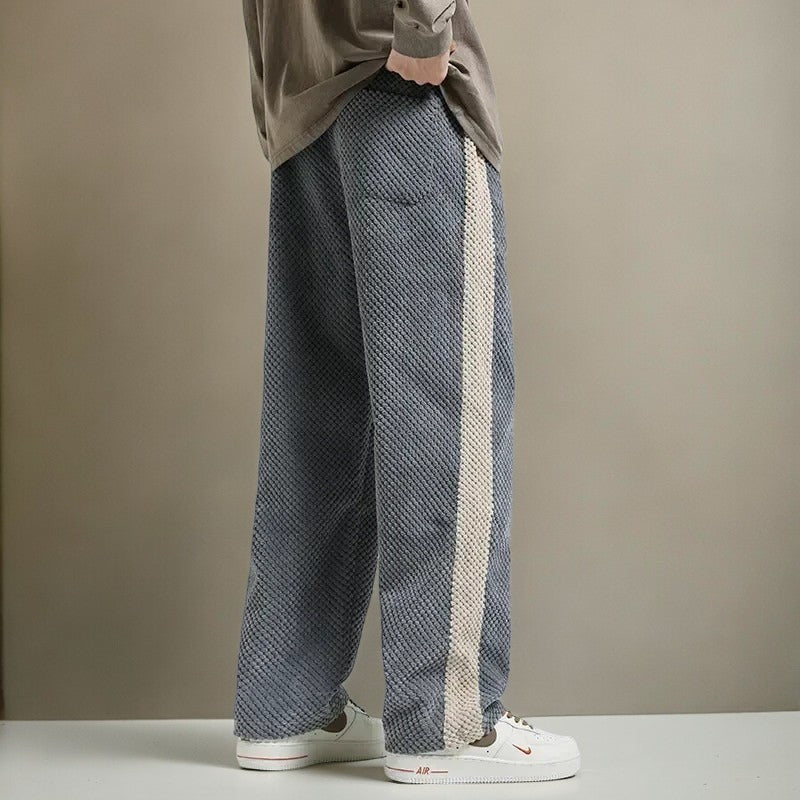 Santorini Waffle Knit Cotton Trousers