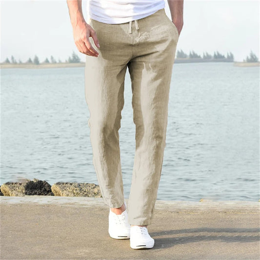 Mason - Relaxed Linen Drawstring Pants