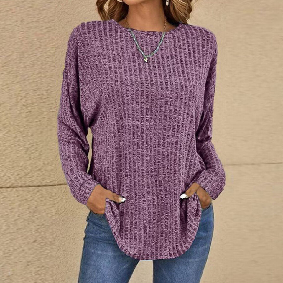 Freya - Stylish Ribbed Jumper