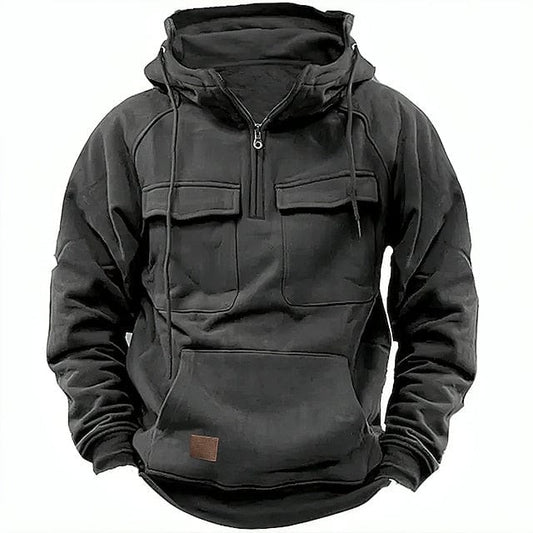 Wesley - Fleece Lined Quarter Zip Hoodie