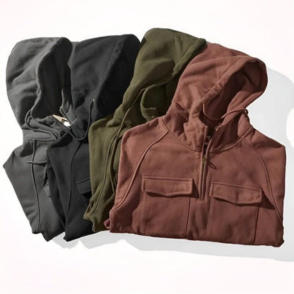 Wesley - Fleece Lined Quarter Zip Hoodie